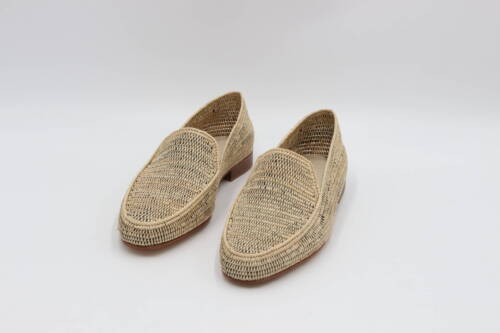 Handcrafted summer raffia shoes for men – lightweight and breathable