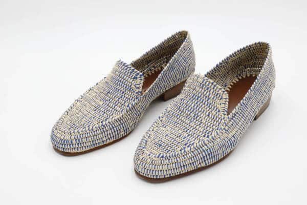 Elegant handcrafted wedding raffia shoes for men