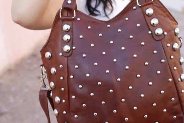 Gothic Rivets Leather Bag