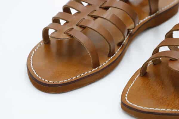 Moroccan leather sandals women – handmade genuine leather summer shoes