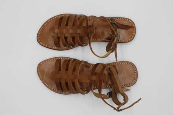 Moroccan leather sandals women – handmade genuine leather summer shoes