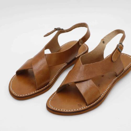Summer leather sandals for women – handcrafted genuine leather shoes