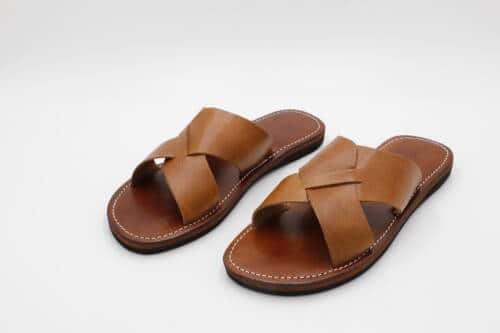 Summer leather sandals men – handmade genuine leather sandals for warm weather