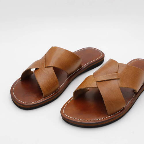 Summer leather sandals men – handmade genuine leather sandals for warm weather